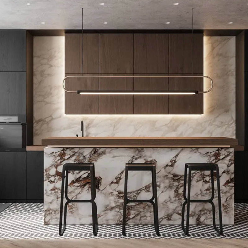 New Design Modern Custom Acrylic Wood Kitchen Cabinet