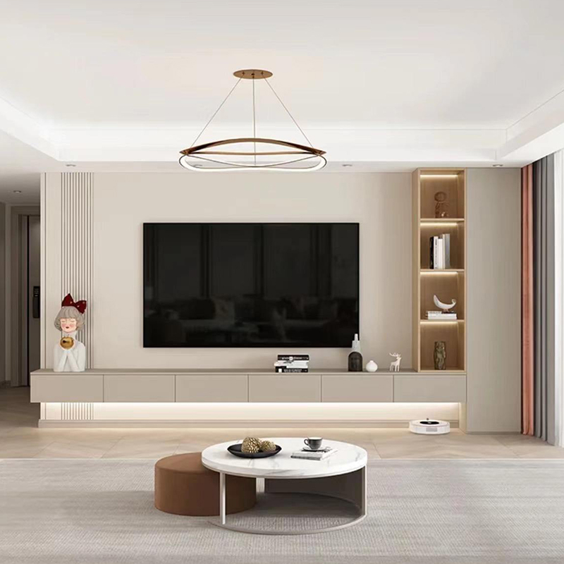 CE Certification Modern Luxury Living Room Furniture Wood PVC TV Cabinet