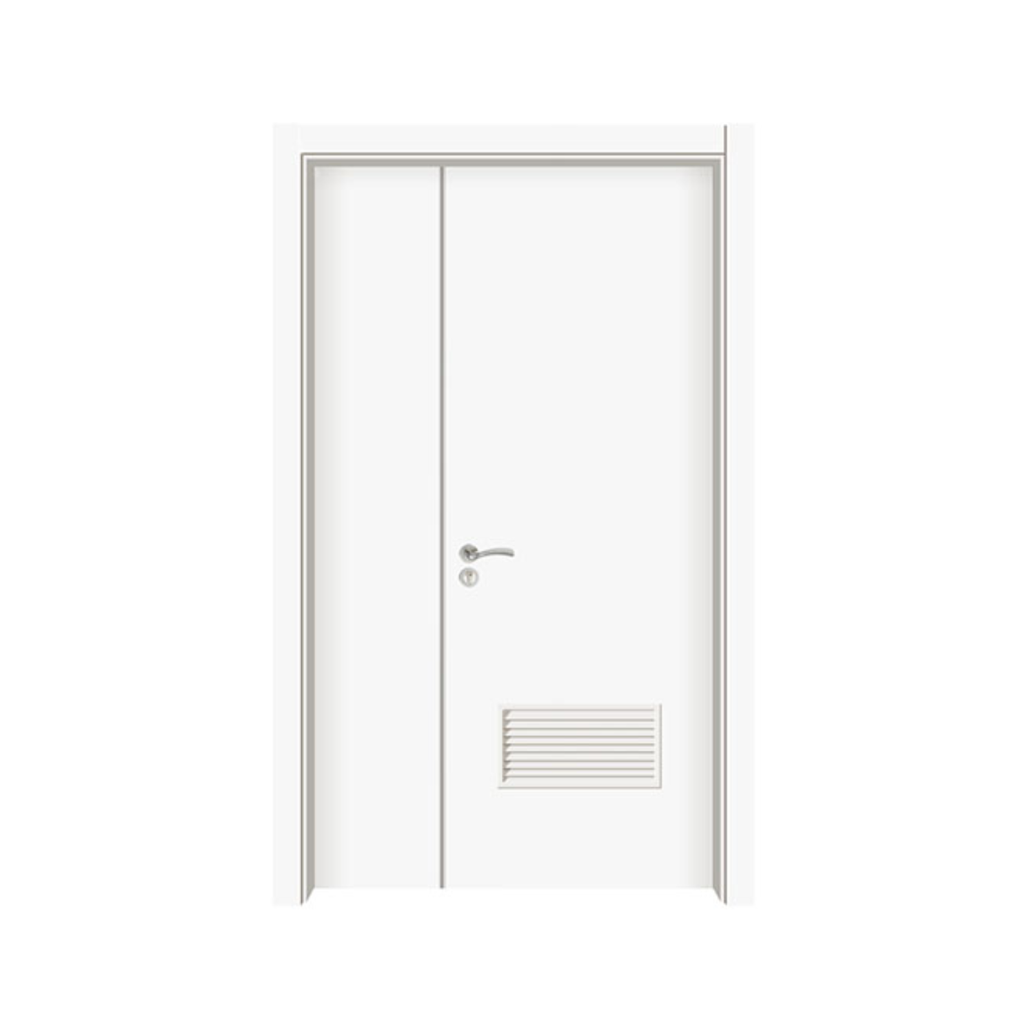 Fire Emergency Exit Fire Rated Steel Door With Glass And Emergency Lever Lock