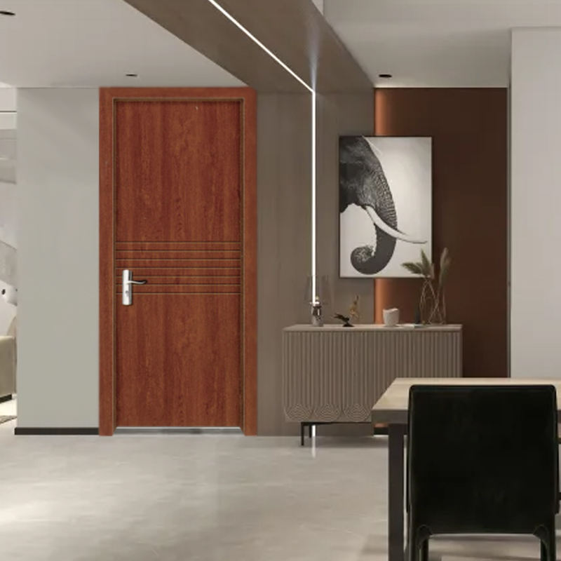 Modern PVC Fiberglass Interior Wooden Door MDF Frame Pre-Hung Door