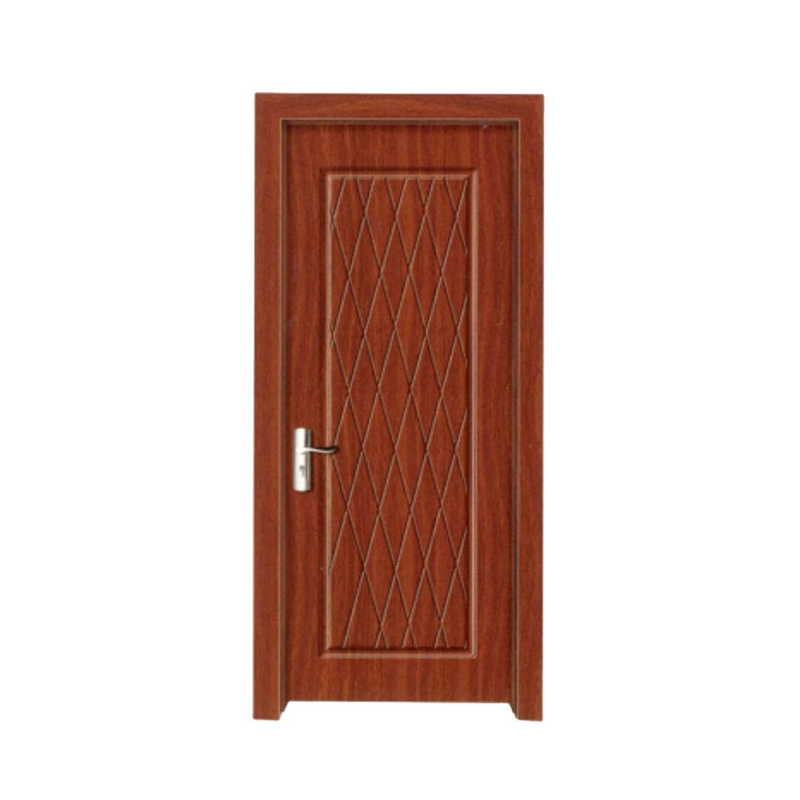 Glass Wooden Door Finish With Honeycomb Interior PVC Wood Door