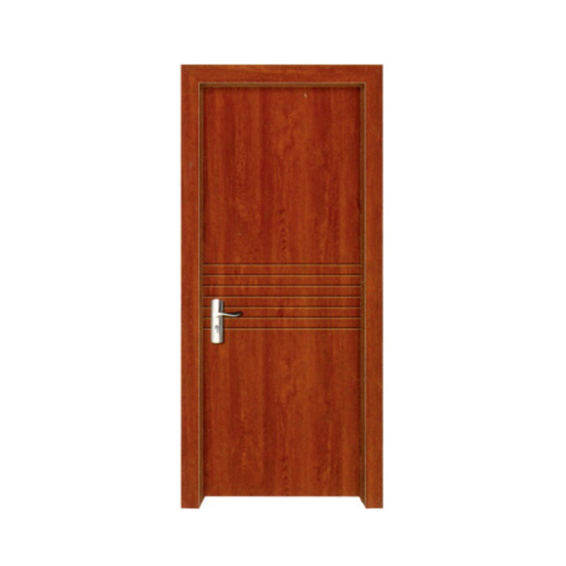 Interior PVC Film Coated MDF Core Bathroom Wood Door