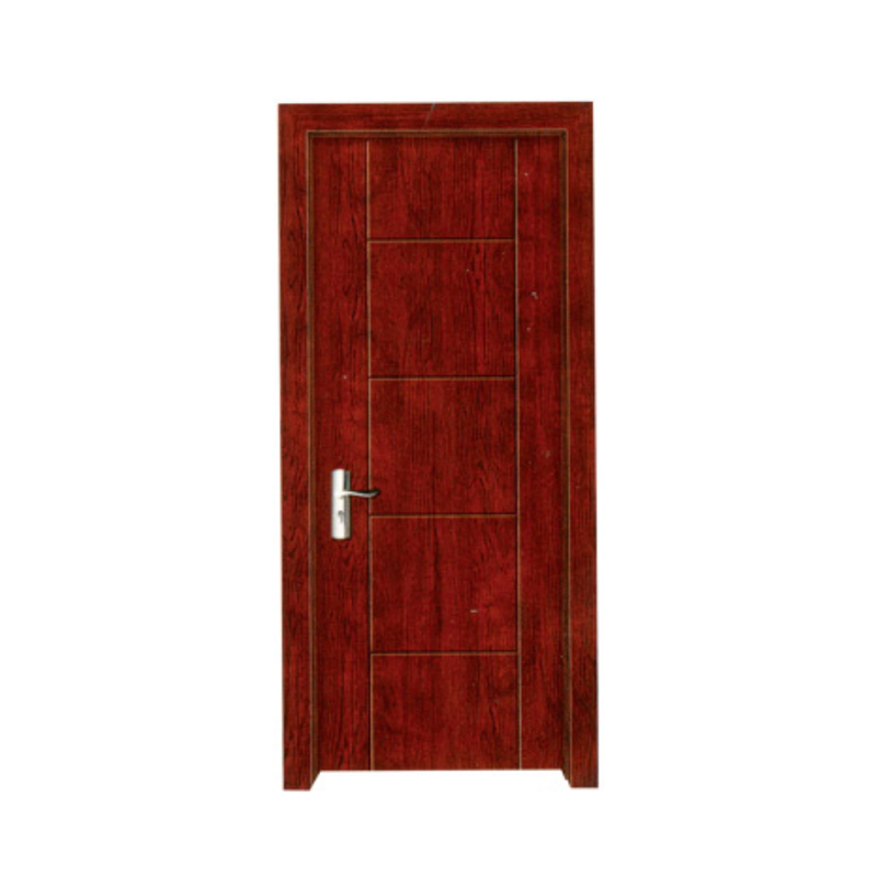 Interior PVC Film Coated MDF Core Bathroom Wood Door