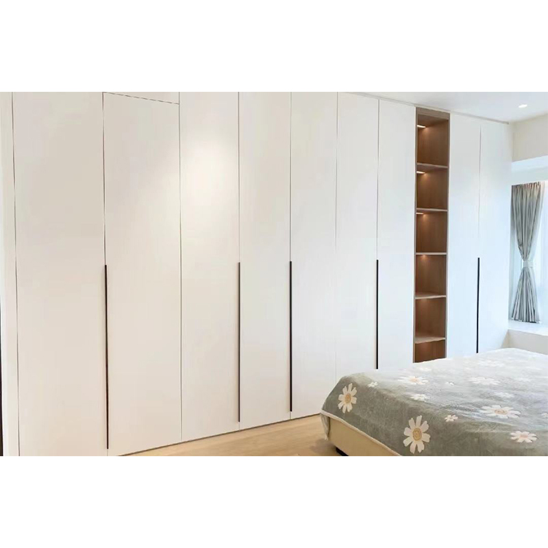 Bedroom Furniture Closet Storage Wood Painting Wardrobe With Shelves