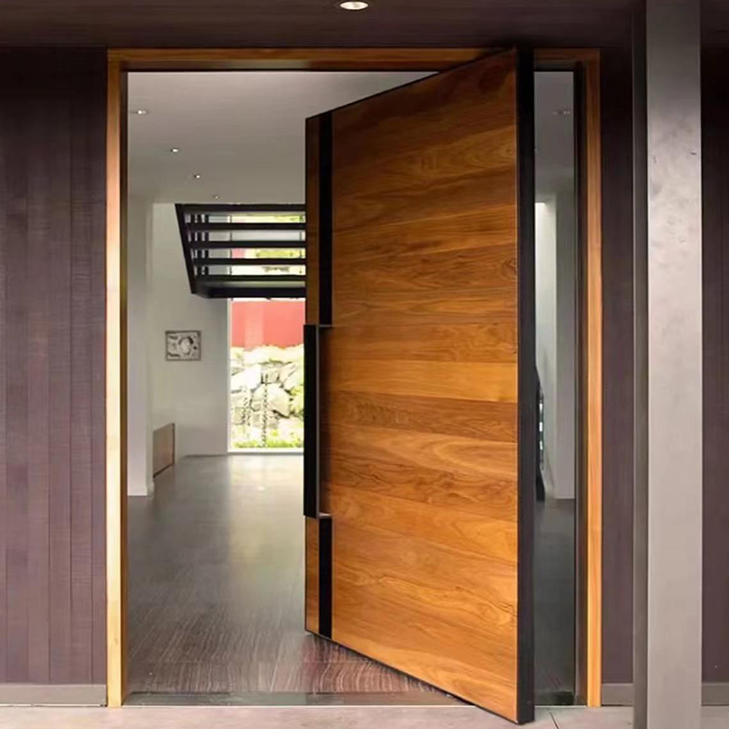 Luxury Modern Solid Wood Pivot Main Door Entrance Door Design