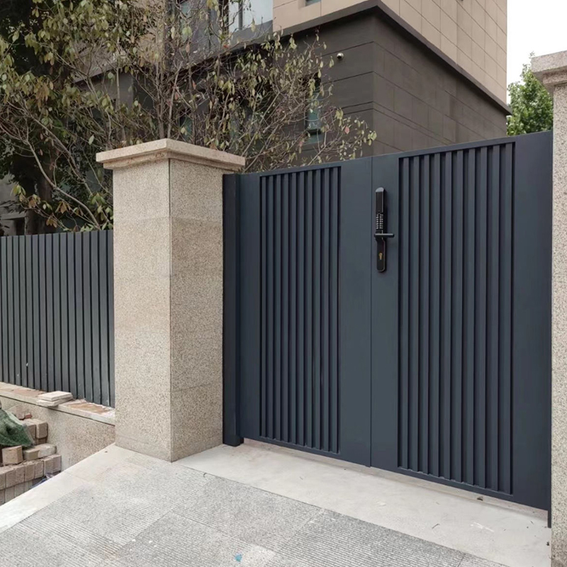 External Security Steel Gate Wrought Iron Fence Courtyard Gate