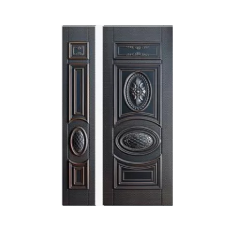 Sheet Metal Door Embossed Door Panel 304 Black Steel Door Skin