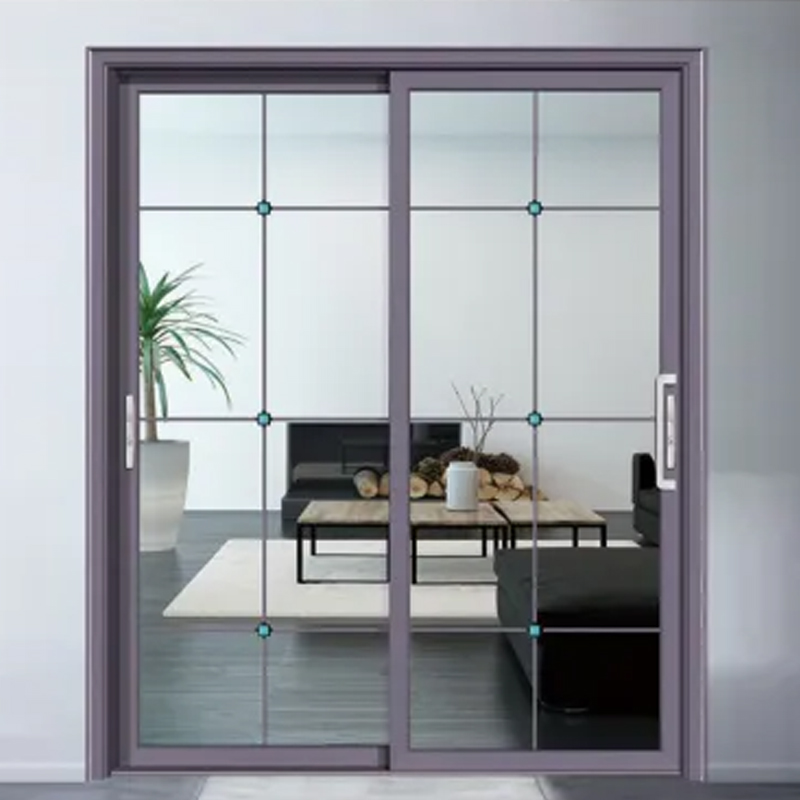 Aluminum Slim Frame Patio Sliding Door Glass Sliding Door