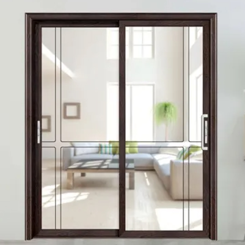 European Style Shower Door Soundproof Aluminum Profile Glass Sliding Door