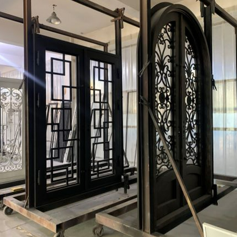 Door Main Surface Pattern Finish Installation Europe Wrought Iron Gate
