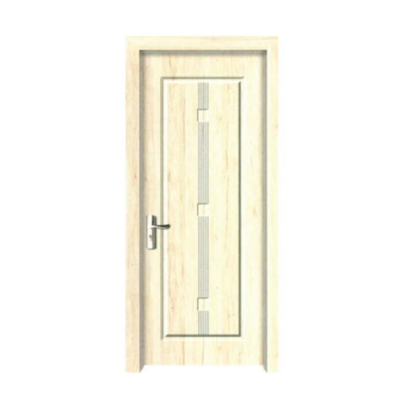 PVC Wood Door Film Coated MDF Core Interior Door For Bathroom