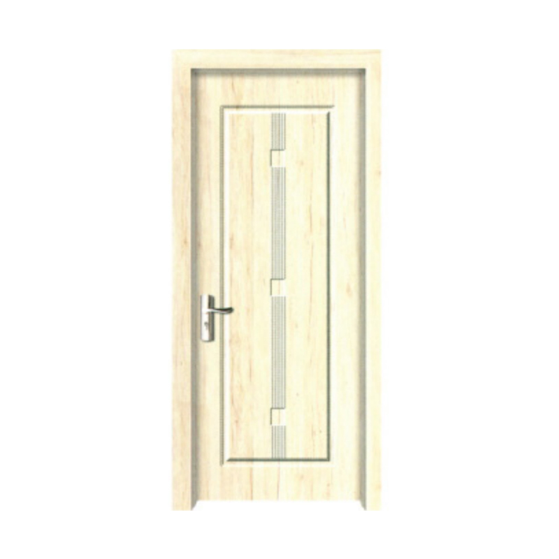 Glass Wooden Door Finish With Honeycomb Interior PVC Wood Door