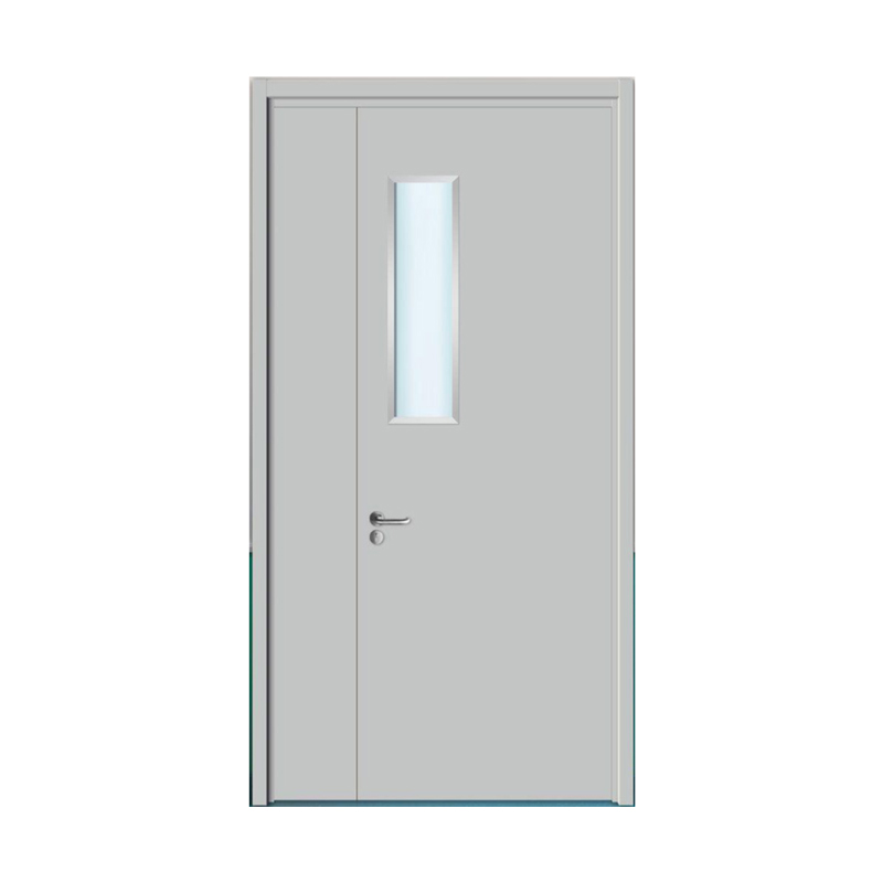BS Panel Door with Glass Bifold School Fire Rated Steel Door