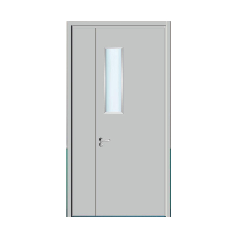 BS Certificate Double Door 0.5h 1h 2h Fireproof Steel Panel Door with Glass